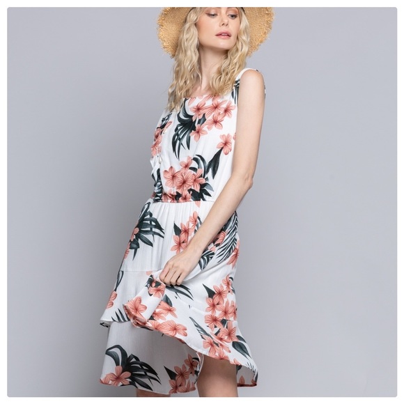*CLEARANCE* POL Wandering the Tropics Midi Dress - Picture 8 of 15